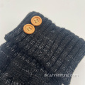 Custom gestrickte Fell lange Beinwärmer